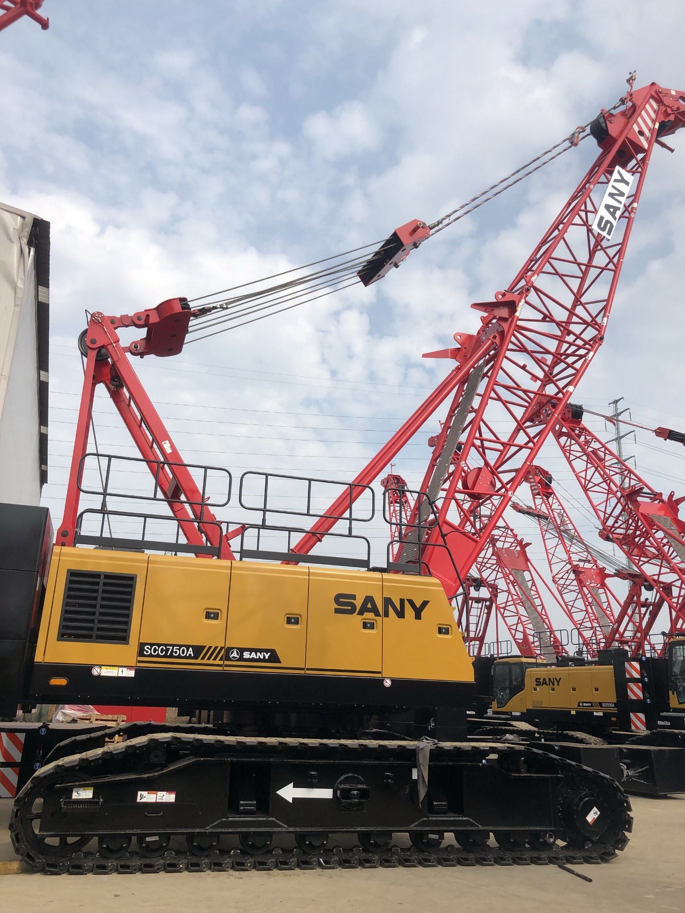 
                75t grue à chenille SCC750A avec prix d′usine pour la vente
            