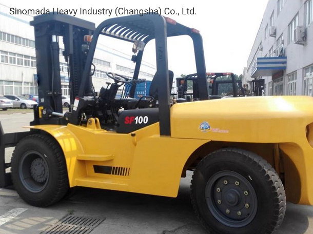 Chinese Diesel Forklift 10 Ton Shantui Forklift Sf100 for Sale