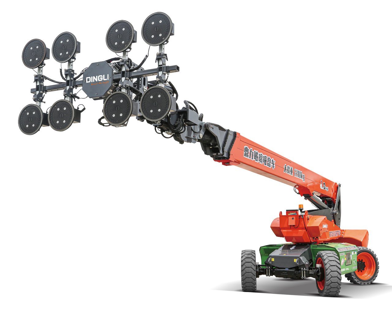 Dingli off-Road Lithium Battery 26m Articulated Boom Lift for 500kg 800kg 1500kg Glass Lifting Machine