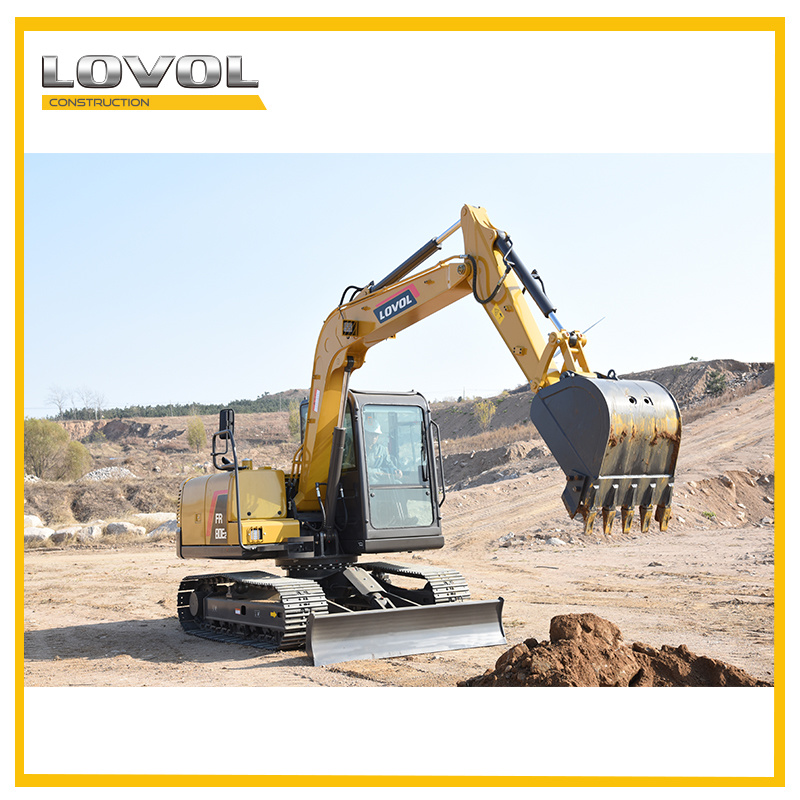 
                CE EPA を備えた工場の Lovol 8 トン小型油圧ショベル
            