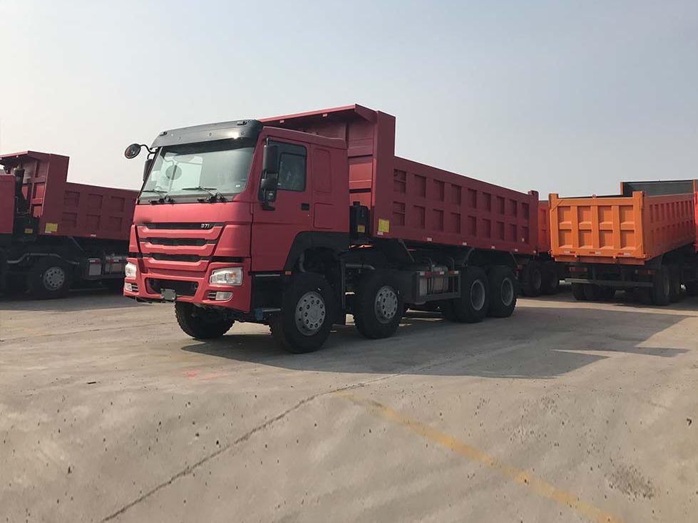 HOWO 371HP Tipper Dump Truck 8*4 Euro 2 with Extended Cab