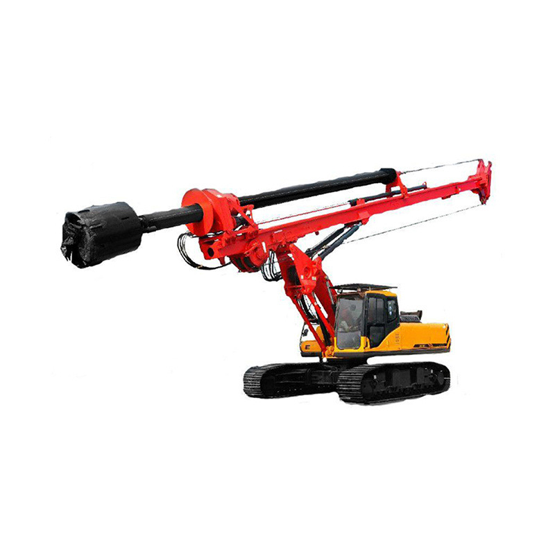 Pneumatic Crawler 56m Depth Rotary Drilling Rig Machine Sr155