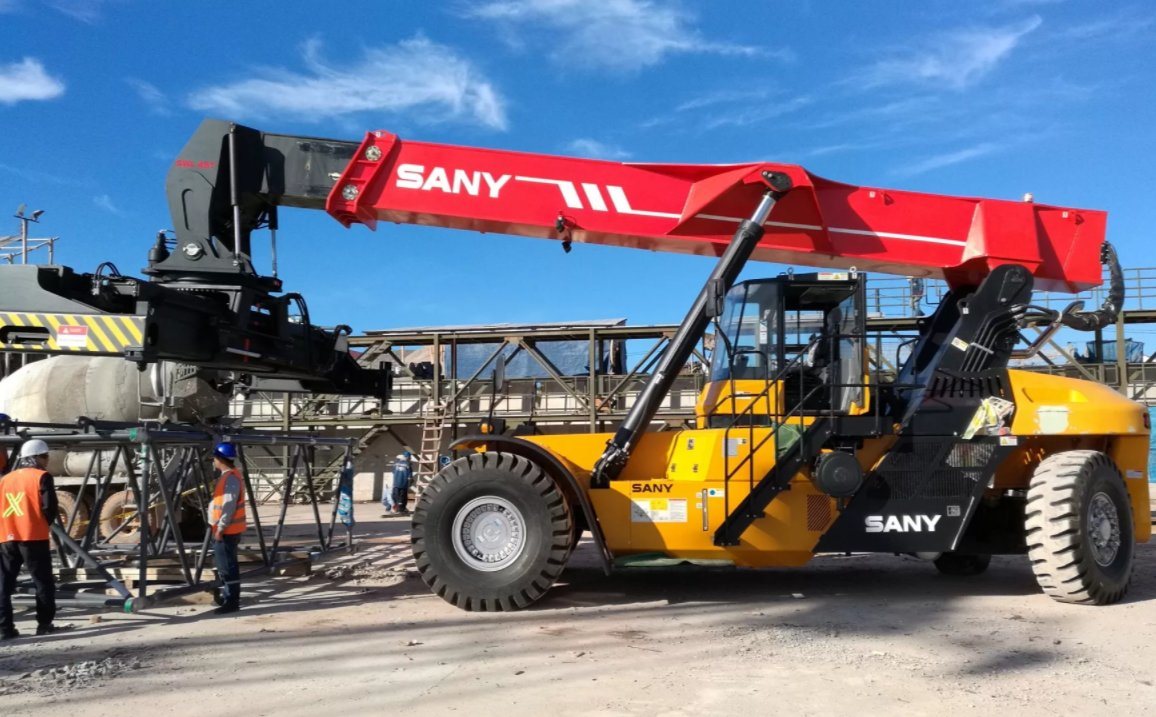 San. Y Srsc45e 45t Forklifts Electric Reach Stacker 45 Tons in Stock