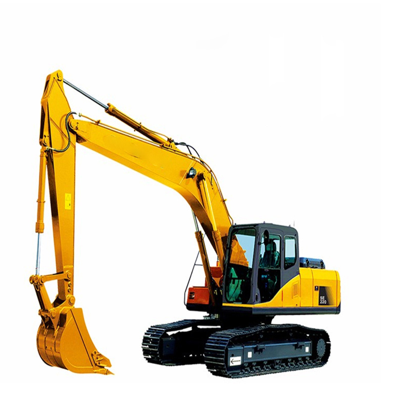 Shantui 22 Ton Medium Hydraulic Crawler Excavator Se220 with Breaking Hammer