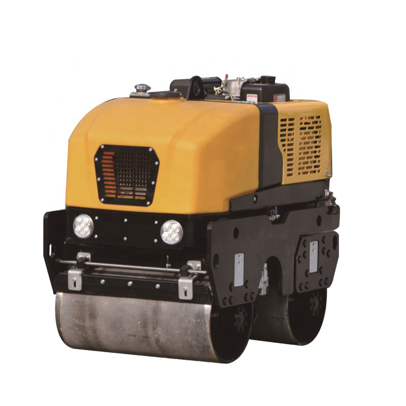 
                Shantui Srd900W 870 kg Mini Vibrator-compactor met dubbele trommel voor op de weg
            