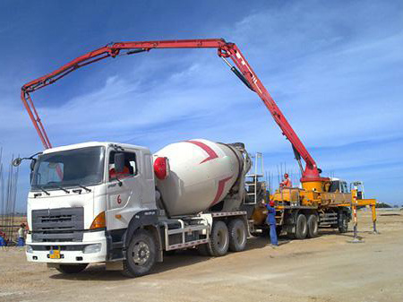 Sinomada 12m3 Concrete Mixer Truck 37ton Sy412c-8r Concrete Pump