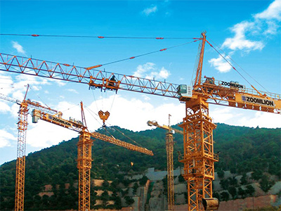 China 
                Top Brand Professional L250-20 20 ton 60m luffing-Jib Tower Crane
             leverancier