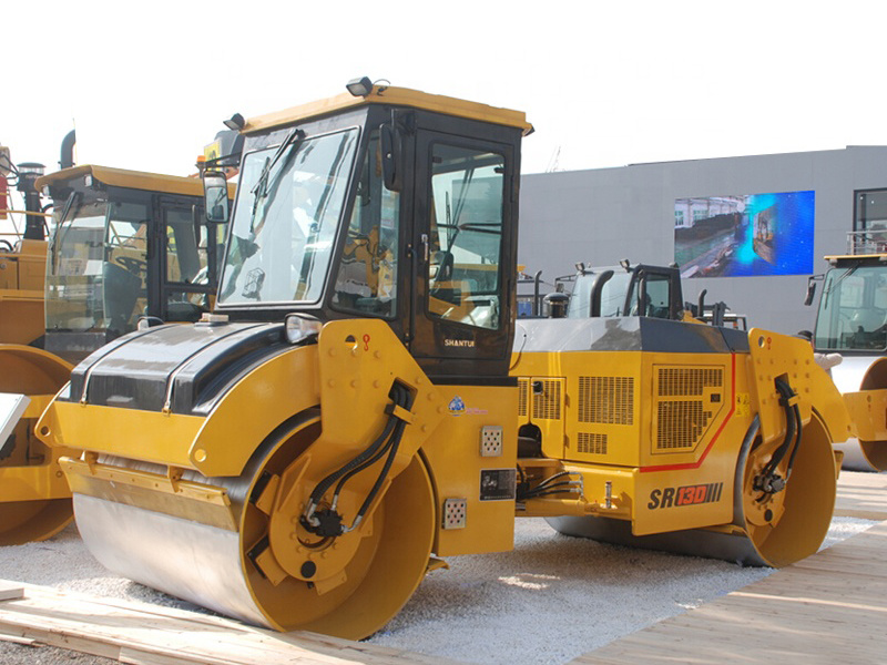 Top Shantui 13tons Double Drum Road Roller Sr13D with 98kw Engine