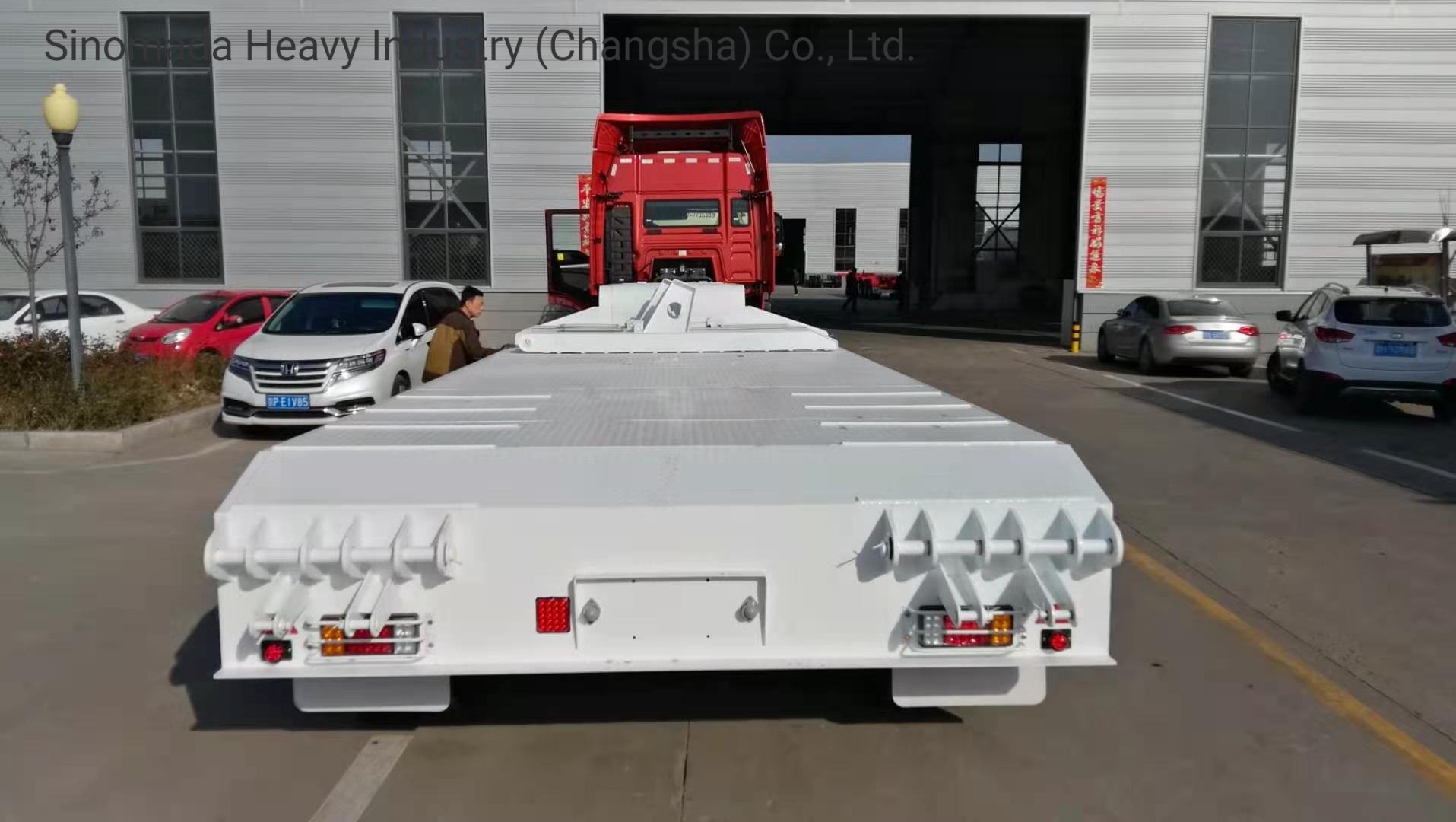 Transport Vehicles Trailer 3 Axle Truck Trailer Lhy940d to Laos