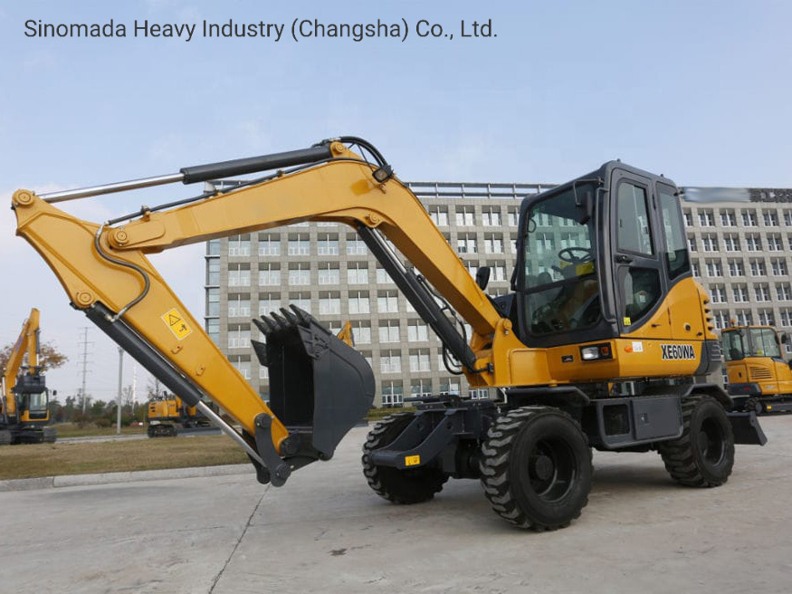 China 
                Escavadora hidráulica de rodas, escavadora hidráulica de 6 toneladas, Xe60wd para venda
             fornecedor