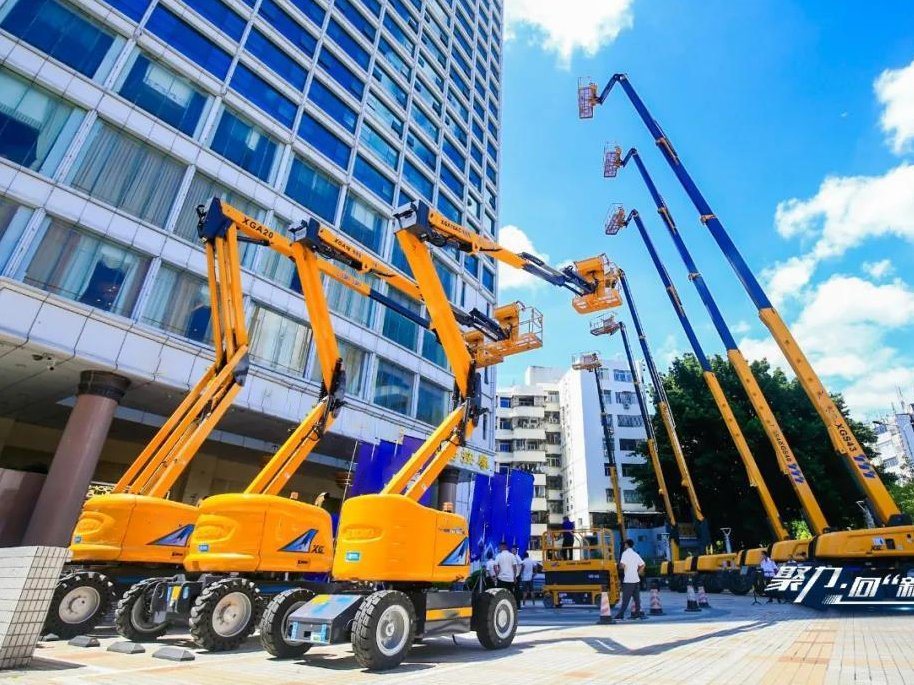 Xga20AC Motorized Ladder Lifting Table 20m Warehouse Telescopic Boom Lift
