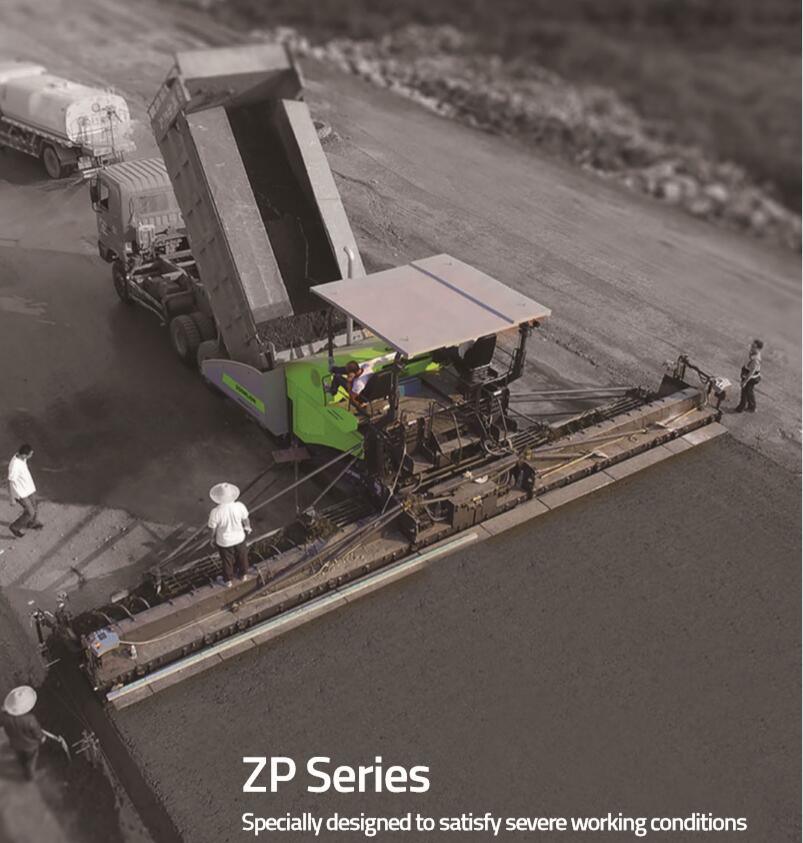 Zoomlion 3m Asphalt Concrete Road Paver Zp1280