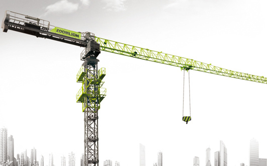 Zoomlion 75m 16 Ton Topless Tower Crane with 2.5 Ton Jib Tip