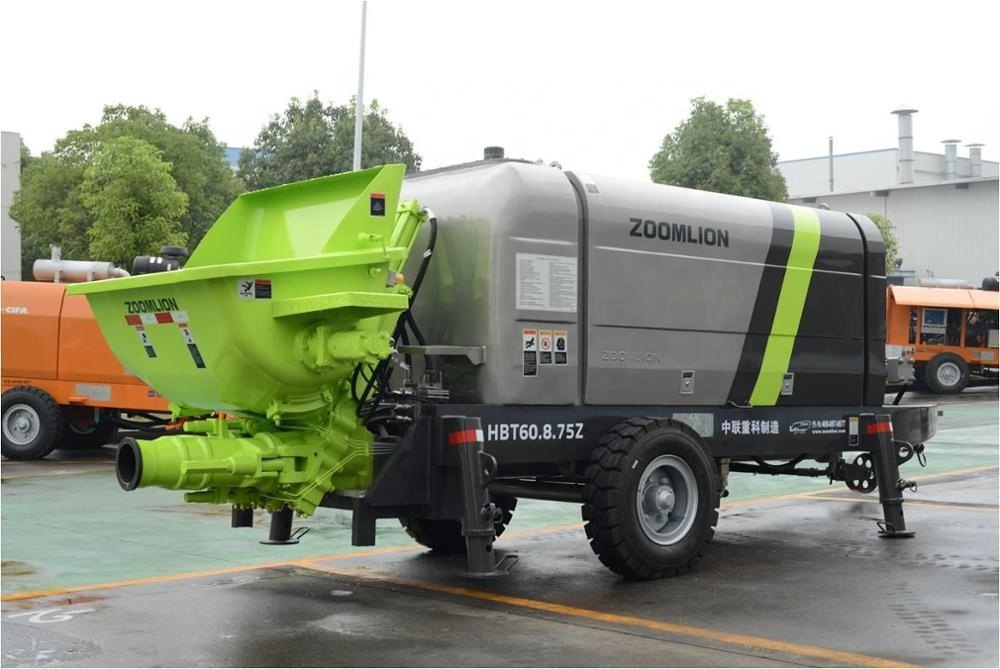 Zoomlion High Productivity 93m3/H Concrete Pump Trailer