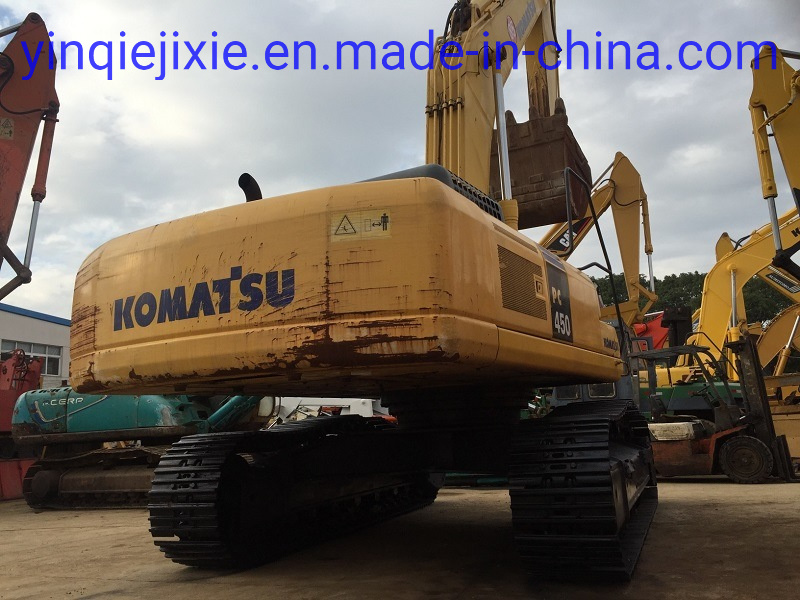 
                Grote graafmachine met rupsbanden, originele Japan Komatsu PC400
            