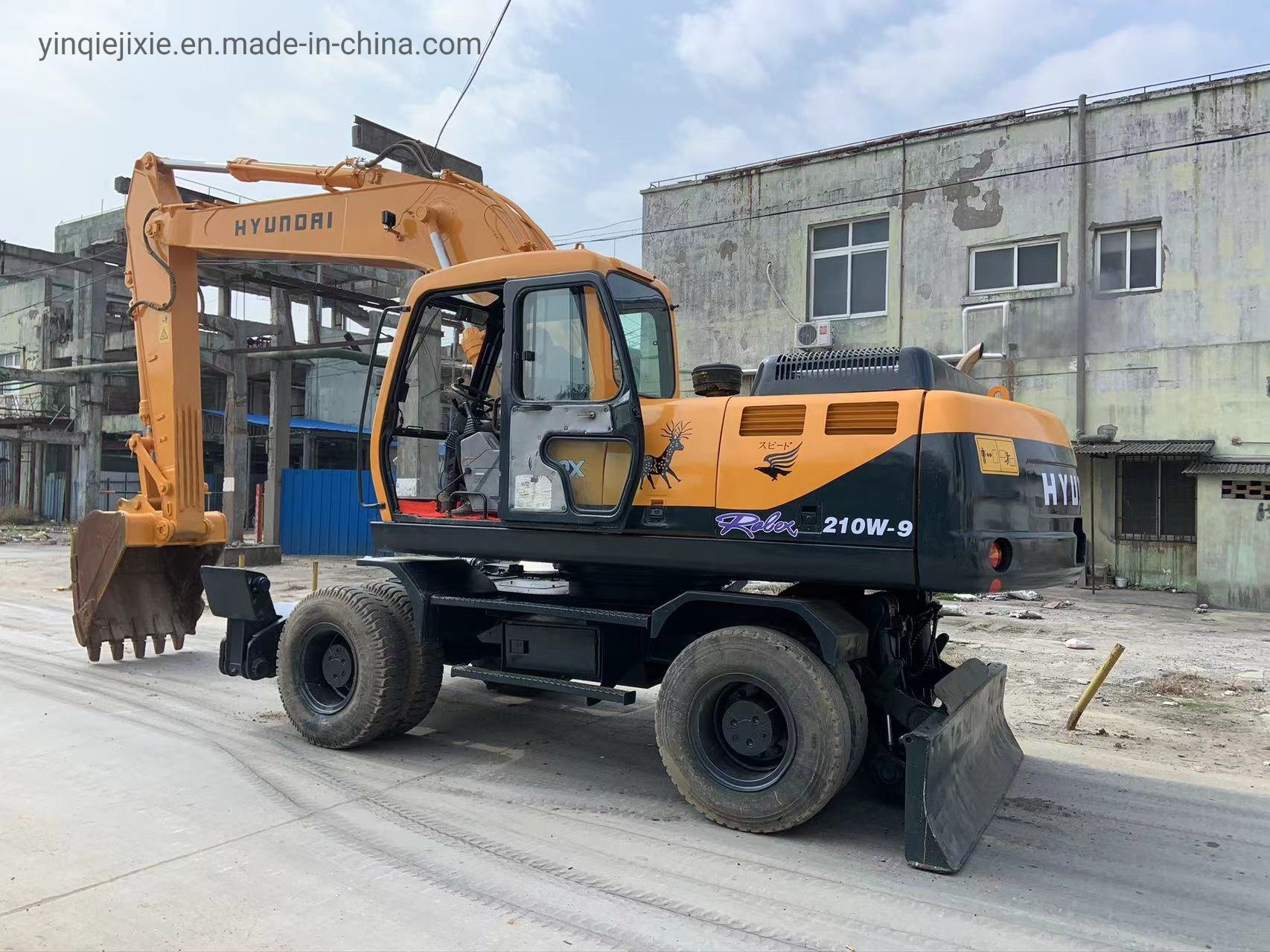 China 
                Excavadora de ruedas de Hyundai, Hyundai 210W-9 de la excavadora de ruedas
             proveedor