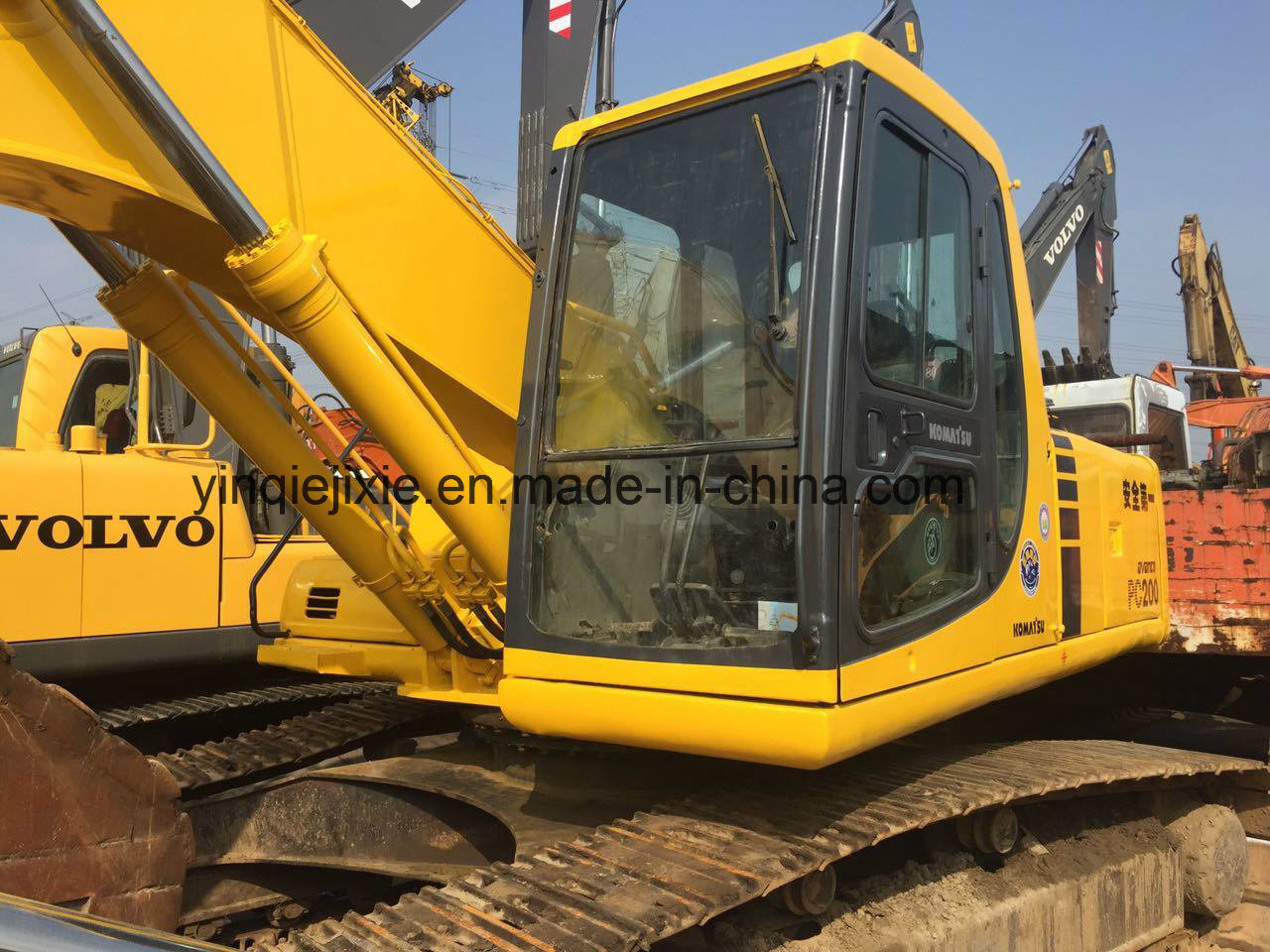 China 
                Original Komatsu PC200-6 Hydraulischer Bagger, gebrauchte Komatsu Bagger PC200
             Lieferant