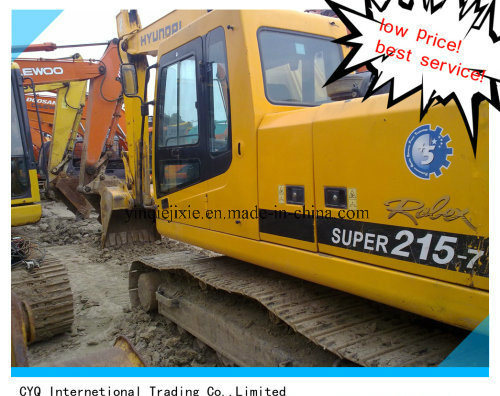 Original Secondhand Korea Made Hyundai 215 Excavator