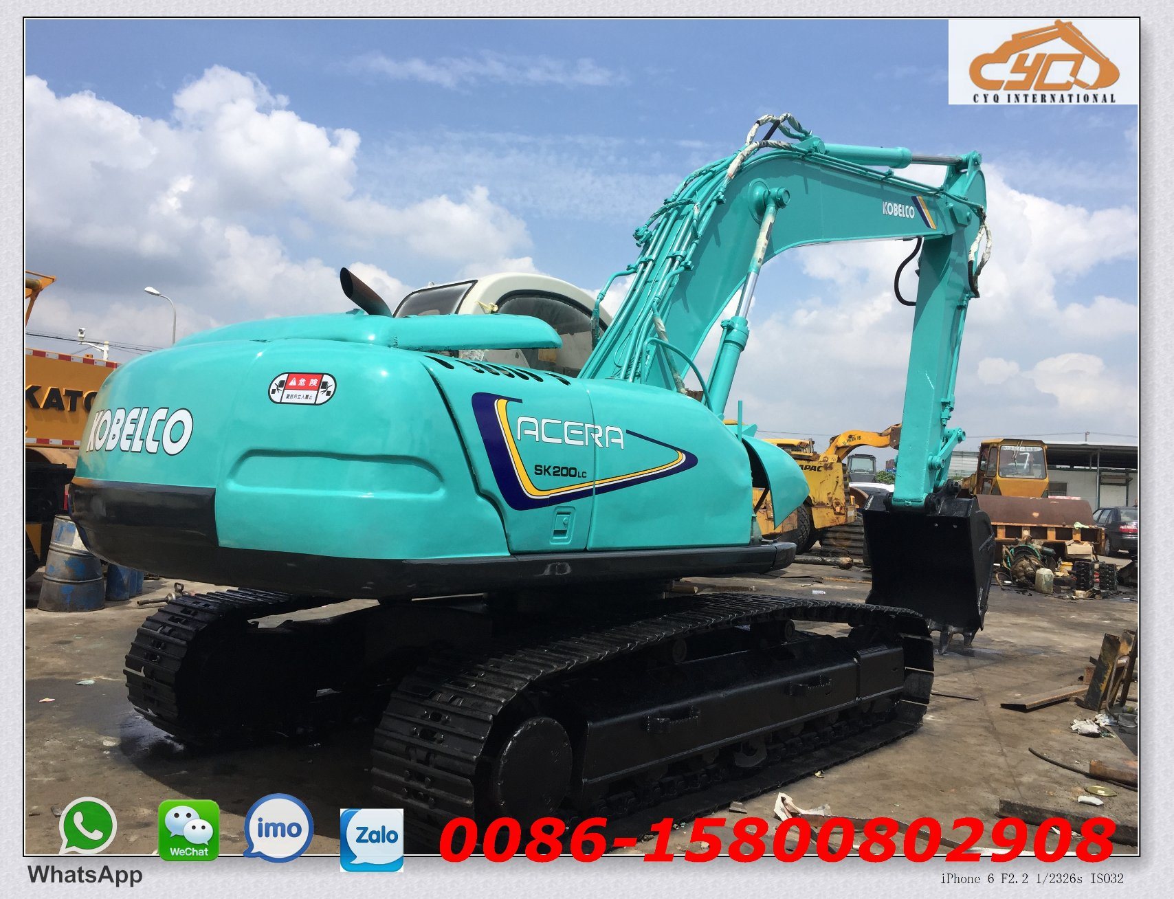 Chine 
                Excavatrice Kobelco SK200-5 d′occasion pour la vente
             fournisseur