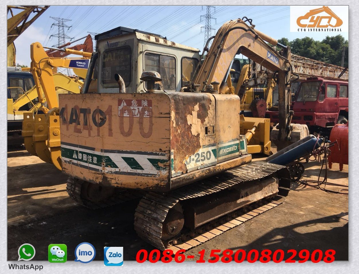 Cina 
                Escavatore piccolo Kato HD250 Kato 250 Mini, escavatore usato Kato, escavatore usato 0,3cbm
             fornitore