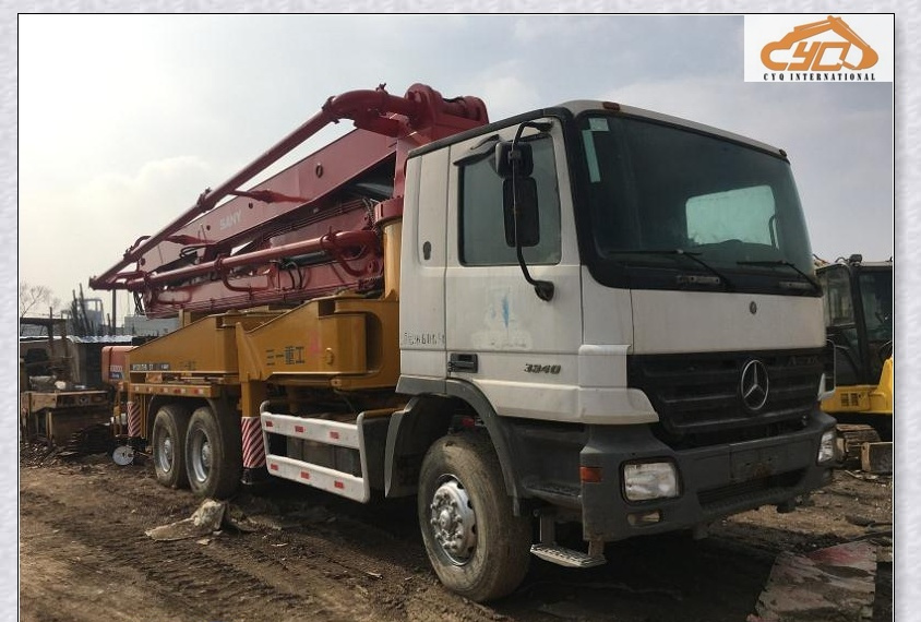 Chine 
                Utilisé 37m de la pompe à béton camion (Benz, de la tête de chariot Sany Truck Body) 47m de la pompe , Benz licence trucl
             fournisseur