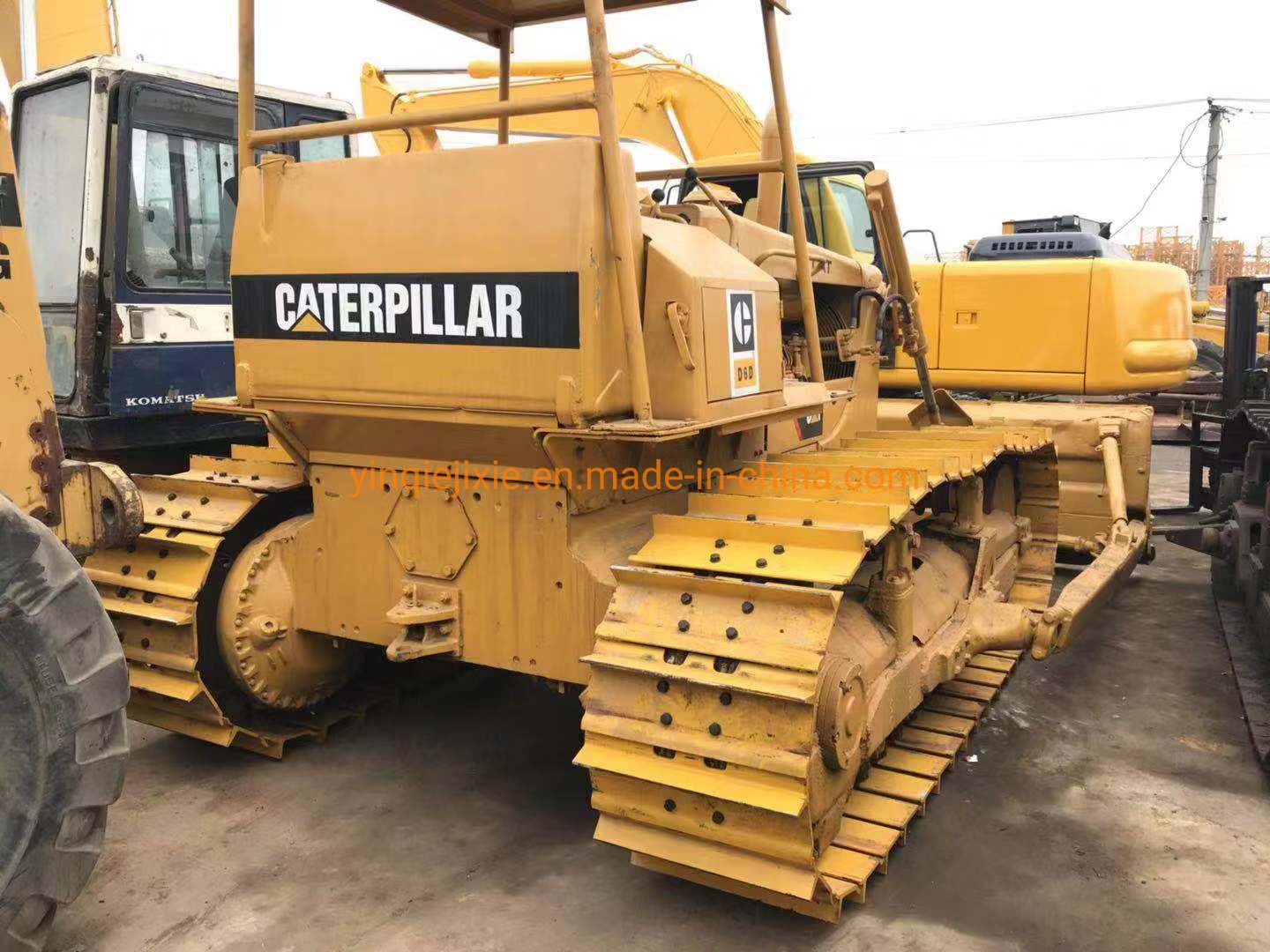 China 
                Gebruikte bulldozer Cat D6d met open cabine, gebruikte Cat dozer Caterpillar bulldozer Cat D3c D4H D5h D6h D7R D7h rupstractor
             leverancier