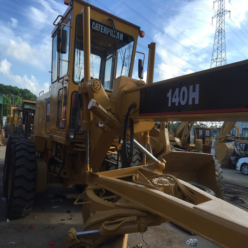Used Cat 140h Motor Grader Original Japan, Secondhand Caterpiller 140h Grader From Shanghai China Big Supplier in Cheap Price for Sale