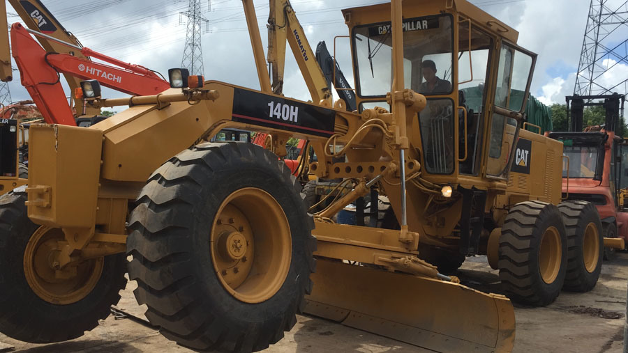 
                Motorgrader giallo Cat 140h originale usato di alta qualità Miglior prezzo per la vendita a caldo
            