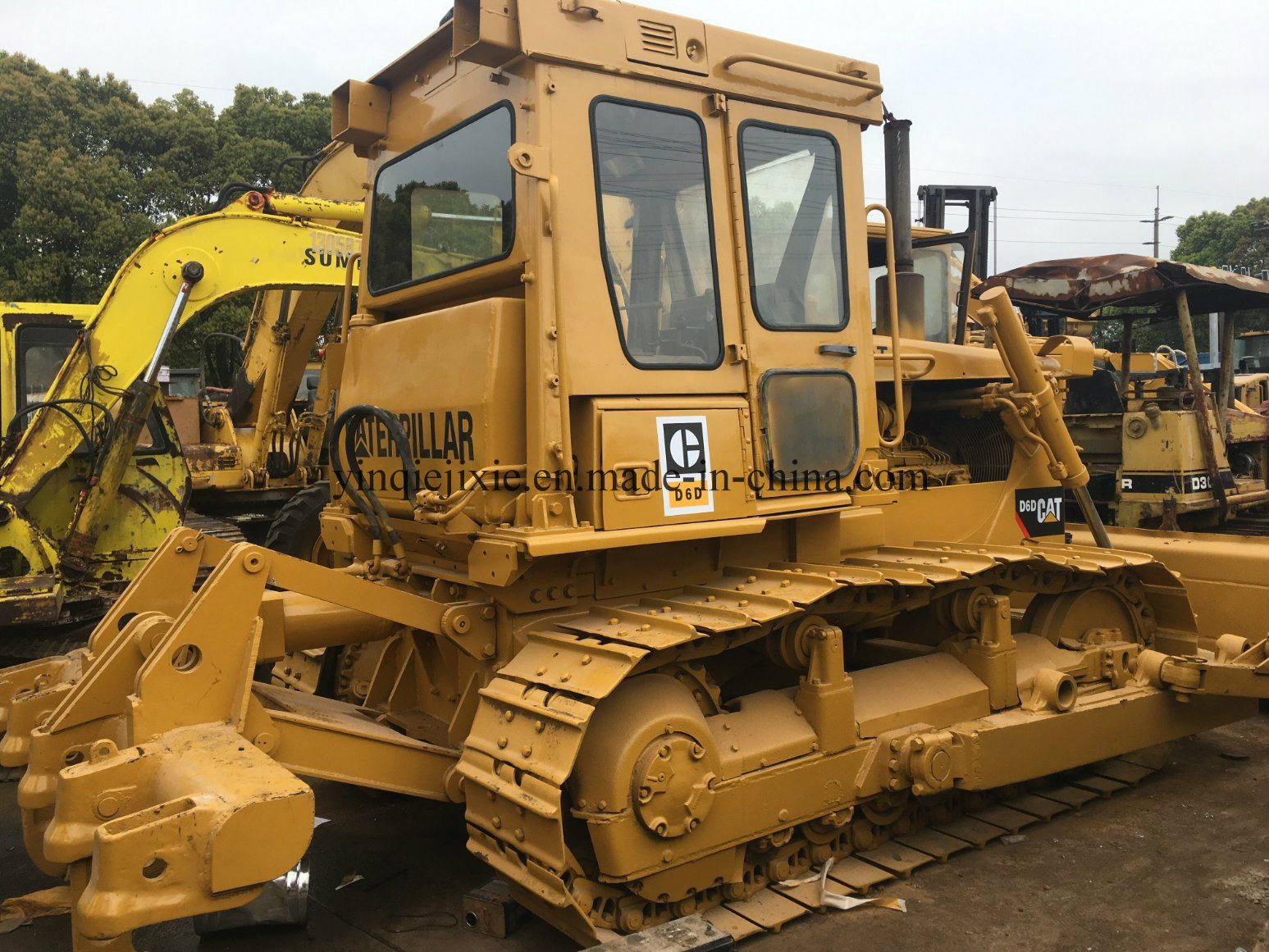 Used Cat D6d Bulldozer, Secondhand Caterpillar D6d Dozer with with Winch