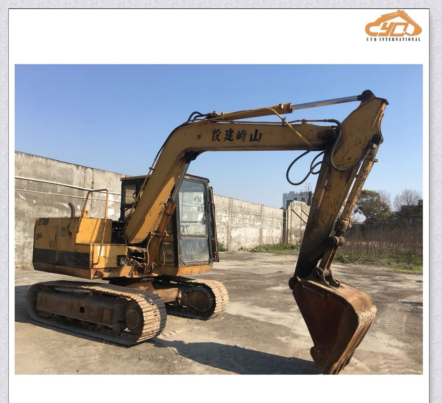 Used Cat E70b Small Digger Excavator Used Mini Excavator Caterpillar E70b 7ton Excavator