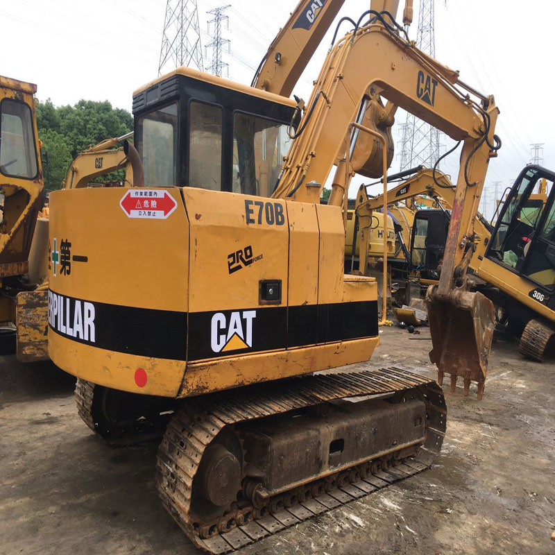 Used Cat E70b Weight 7t Excavator, Secondhand Caterpillar E70b Excavator Construction Machinery for Sale