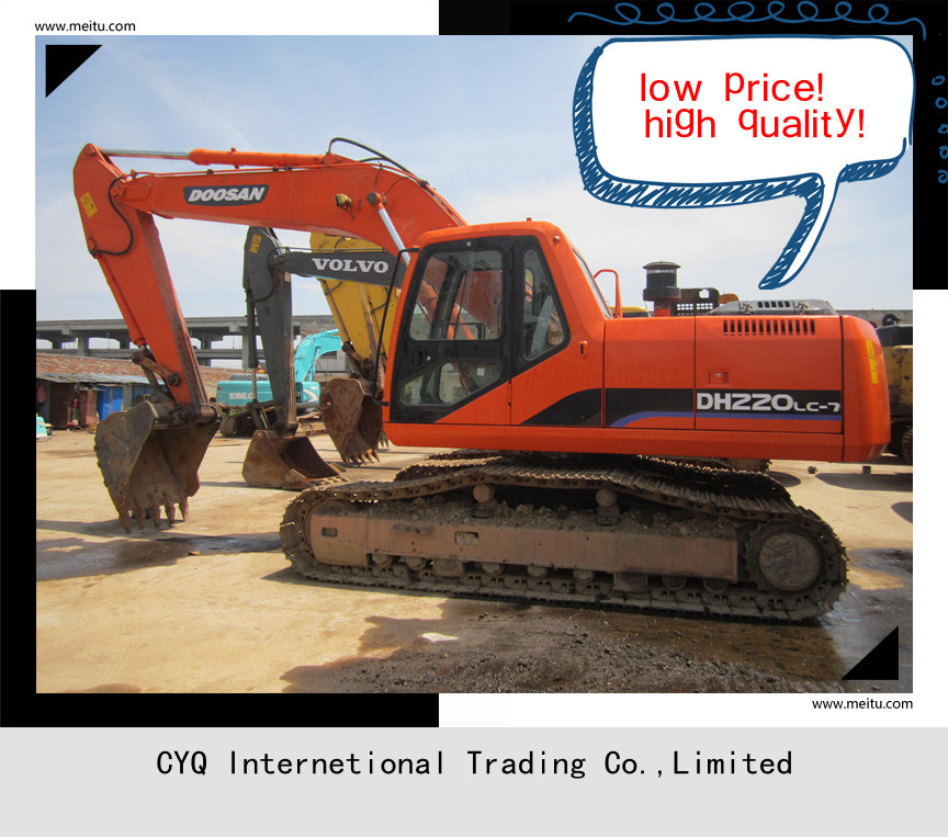 Used Doosan Dh220LC Excavator Made in Korea, Doosan Dh220LC-7 Crawler Excavator