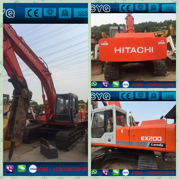 
                에 잭 해머/차단기가 장착된 Hitachi EX200-1 굴삭기를 사용했습니다 판매
            