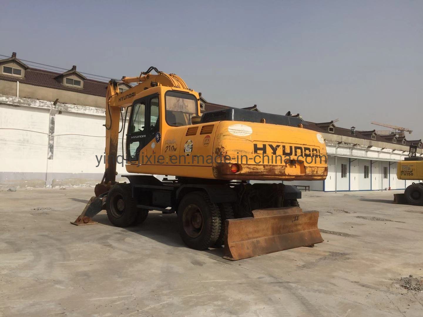 
                Usado Hyundai Escavadeira de rodas Hyundai 200W escavadoras com pneus 20ton Escavadeira de rodas
            