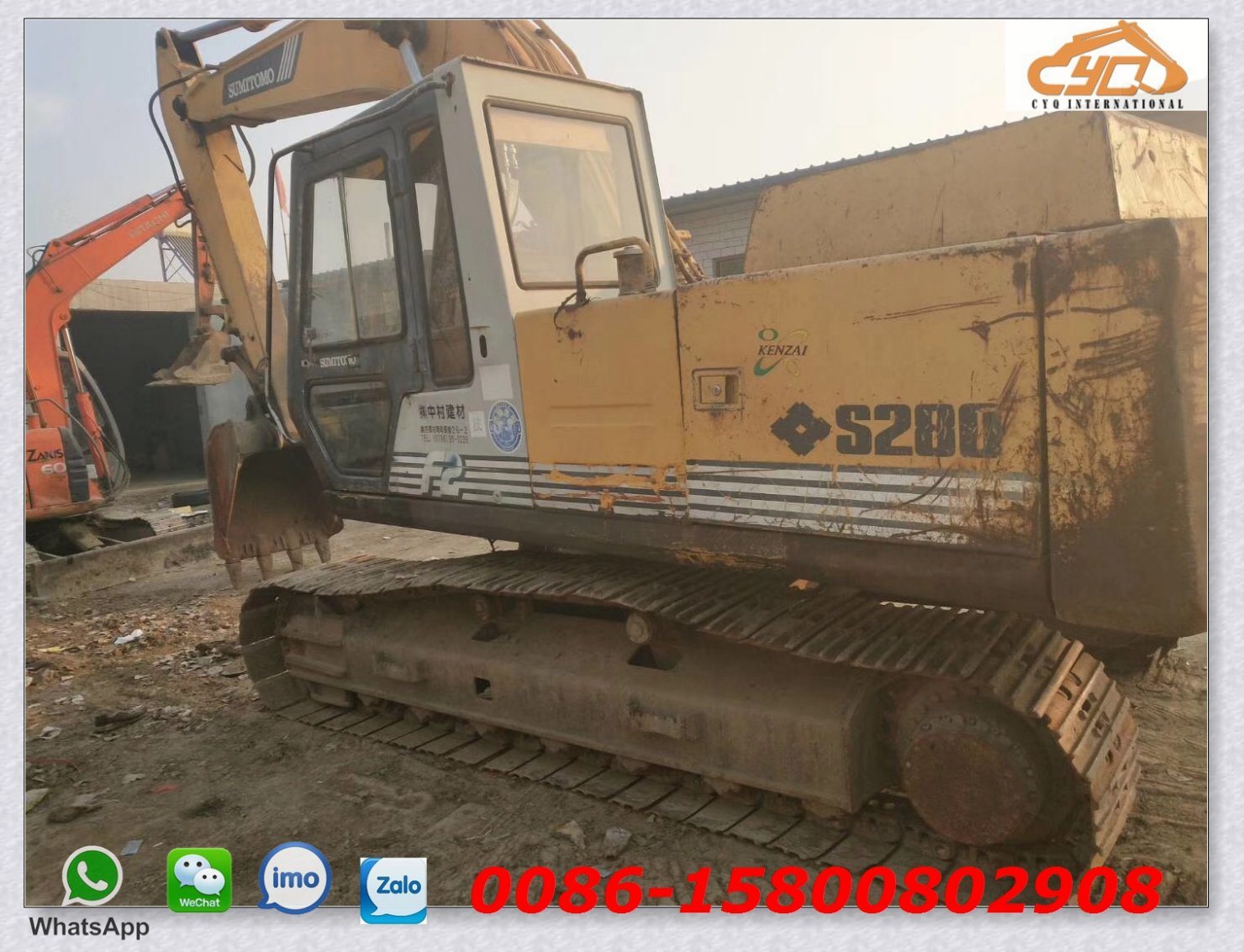 China 
                Utiliza máquina de construcción japonesa Sumitomo excavadora S280F2
             proveedor