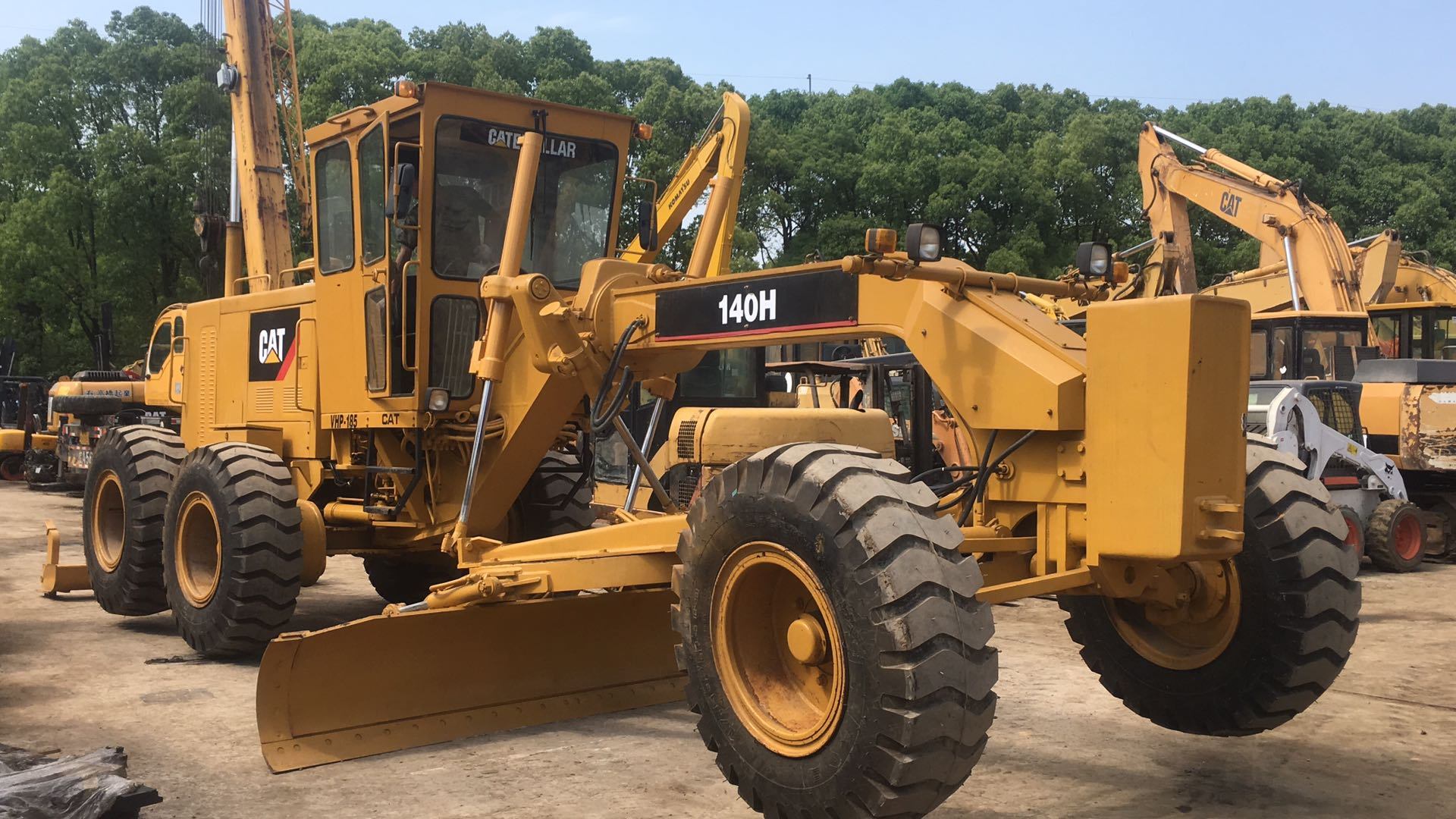 Used Japan Used Motor Grader Cat140h, Secondhand Grader (komatsu gd511, cat140K, mitsubishi mg500)