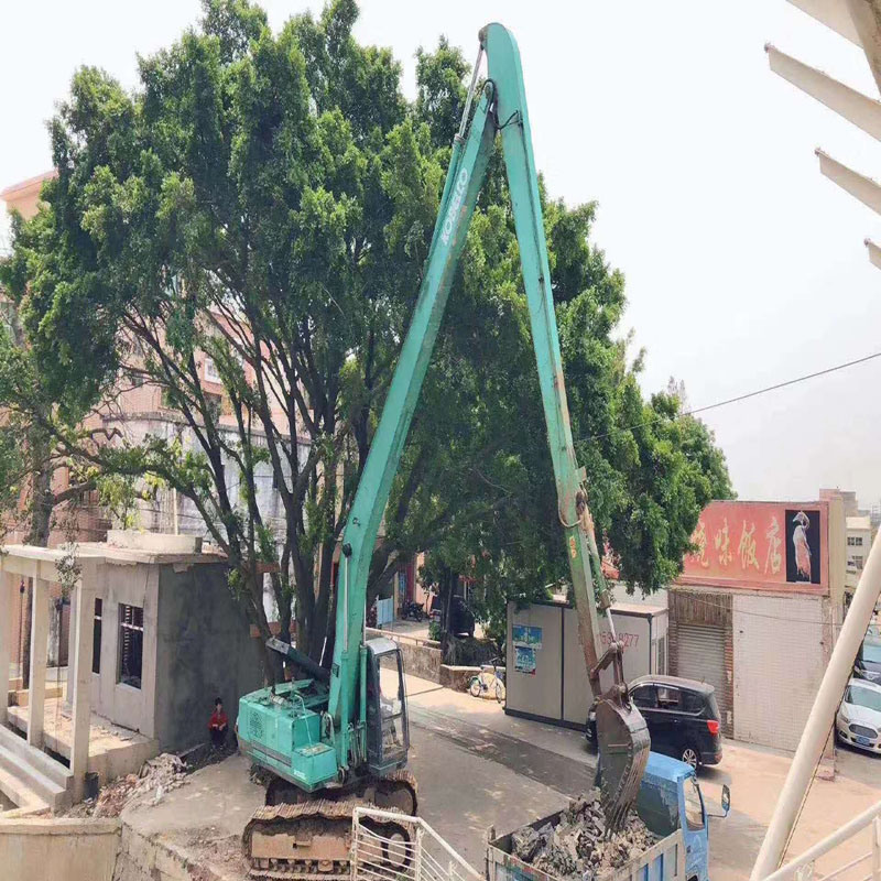 
                Gebruikt Kobelco Sk200/Sk200-8/200 hydraulische graafmachine met lange giek van 18 m, sk200-3 lange arm van 18 m te koop
            