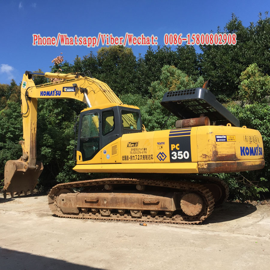 
                Komatsu PC350-7 excavadora de cadenas usada para la venta de maquinaria
            