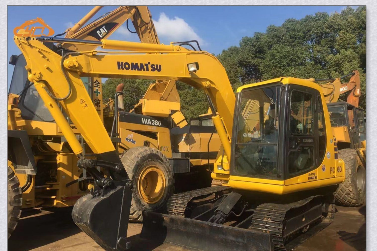 Used Komatsu PC60-7 Original Japan Made Machinery, Used Komatsu Small Excavator Komatsu PC60 Smll Excavator with Blade