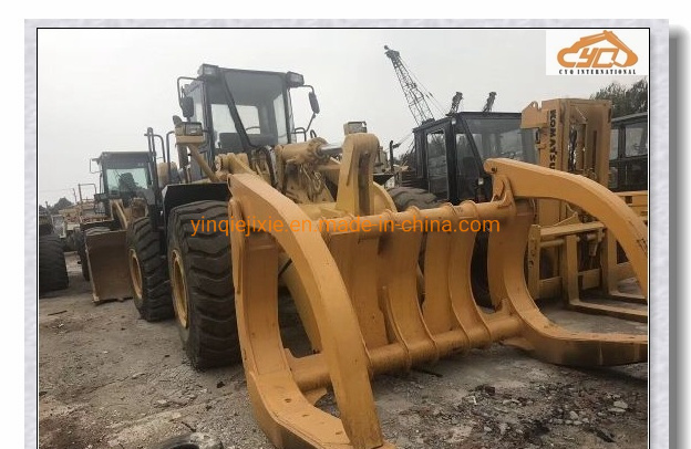 Used Komatsu Wheel Loader with Grapple Wa470, Wood Wheel Loader, Used Payloader Komatsu Front End Loader