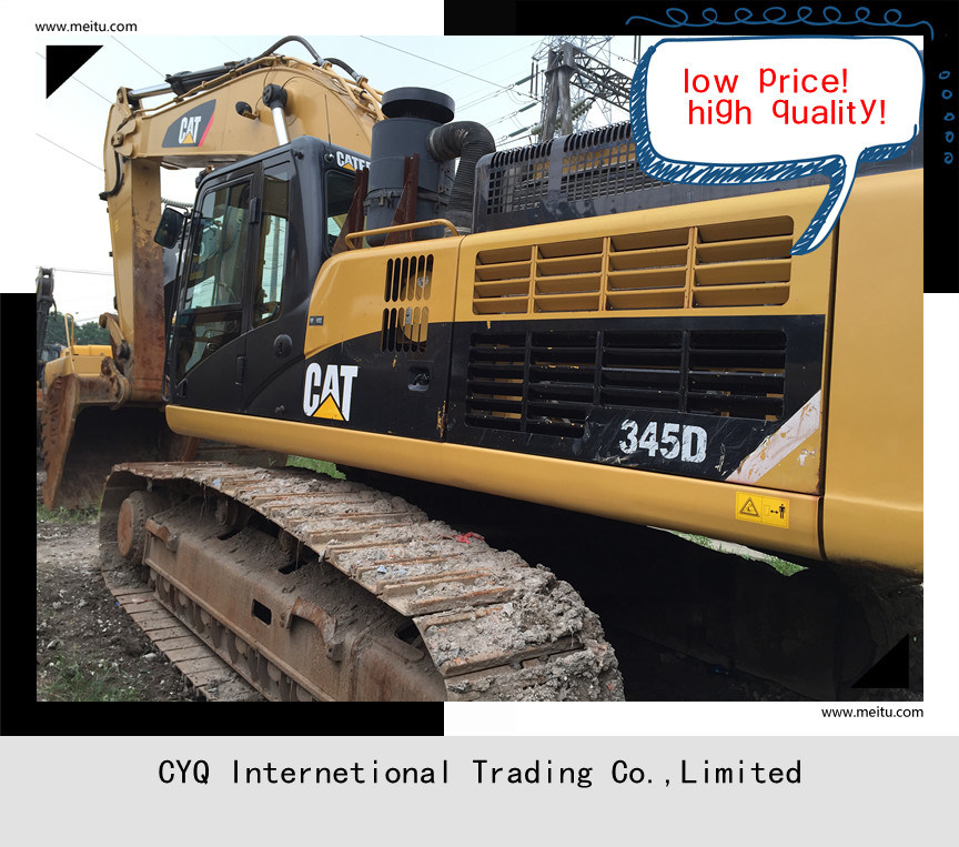 Used Original 345/345D Crawler Excavator Construction Machine for Sale with High Quality