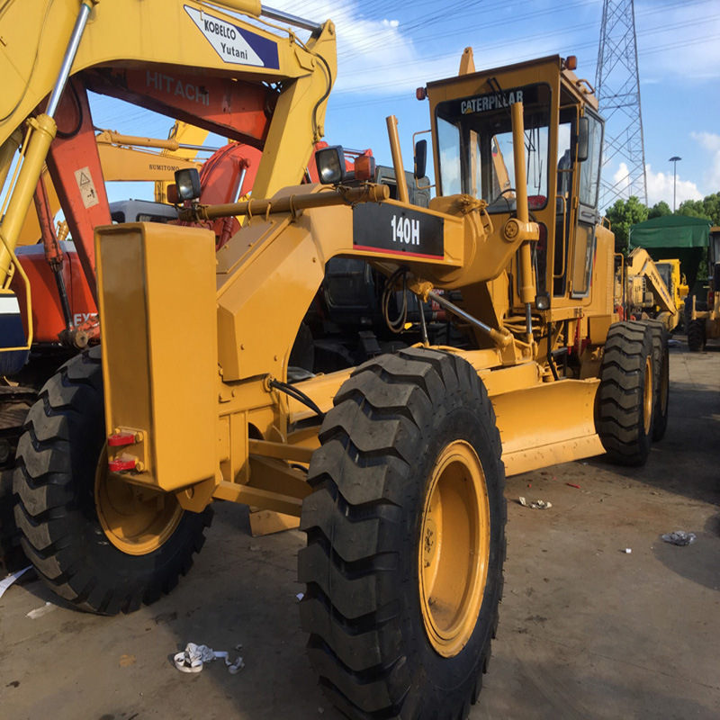 Used Original Cat 140h/14h/12g/120g/120h/140/12 Motor Grader, Secondhand 140 Grader From Shanghai China Honest Supplier