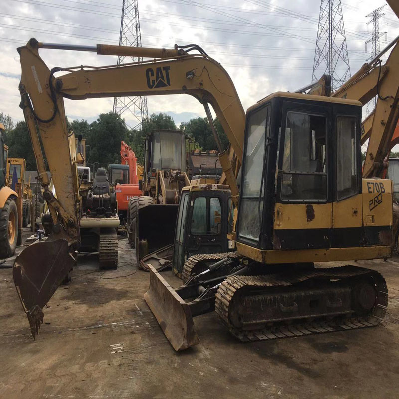 Used Original Cat E70b Excavator, Secondhand Caterpillar Small Excavator Weight 7t From Super Chinese Trust Supplier with Running Condition for Sale