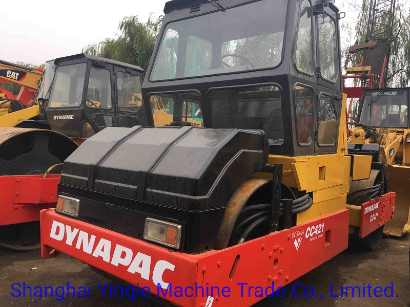 Used Original Dynapac Cc421 Double Drum Road Roller, Vibration Compactor