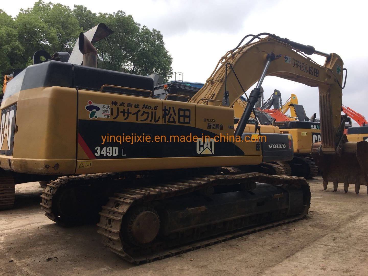 Used Original Excavator Caterpillar 349d Crawler Excavator, Cat 50t Excavator