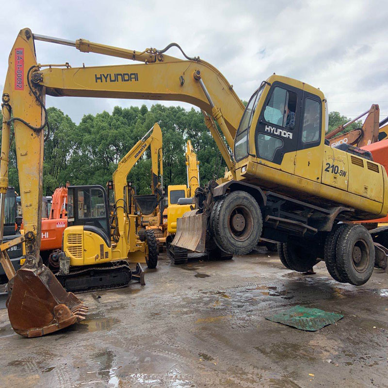 
                Gebruikte originele Hyundai 210/210-5 graafmachine op banden met goede conditie in Lage prijs voor Hot Sale
            