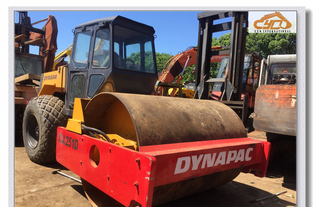 Used Road Roller Dynapac Ca25D/Ca251 Compactor, Used Vibratory Roller for Sale