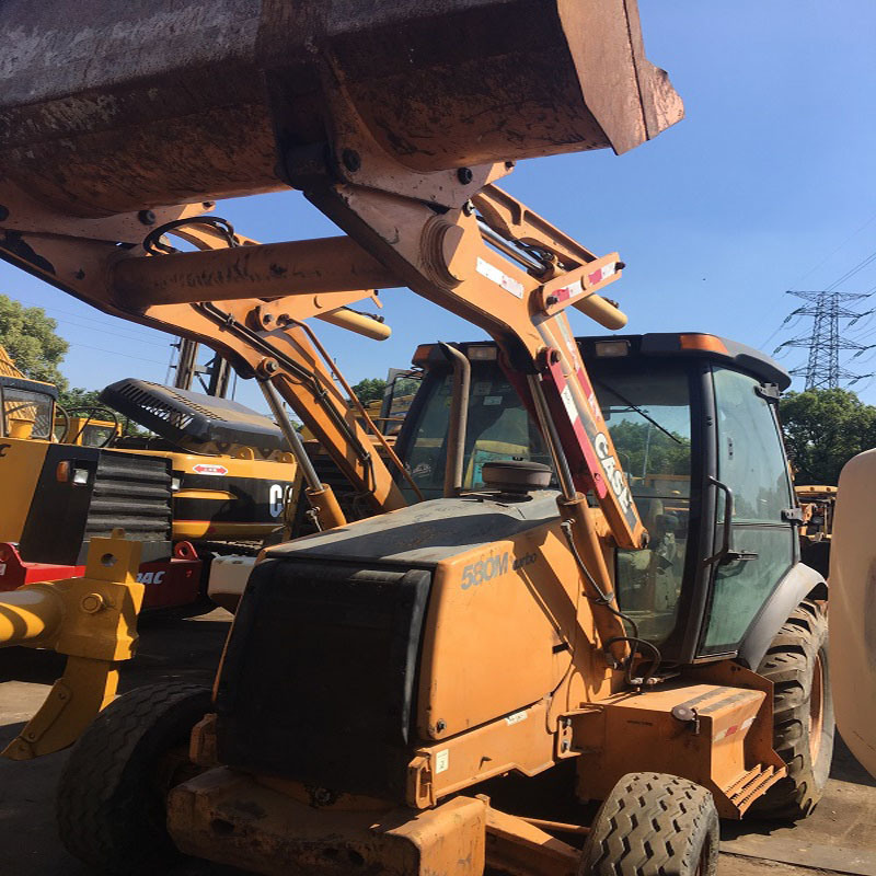 Used/Secondhand Case Original Japan 580m/580L Backhoe Loader 4X4 Wheel with Good Condition in Low Price