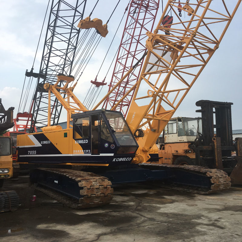 Used/Secondhand Kobelco 7055 55t Crane with High Quality Original Japan From Shanghai China Supplier