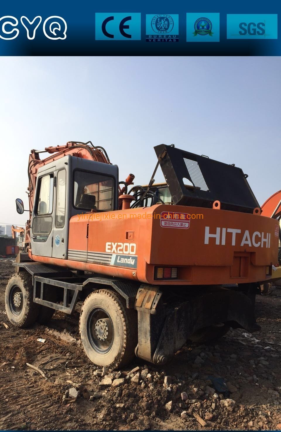 Used Wheel Excavator Hitachi Ex160wd Excavator